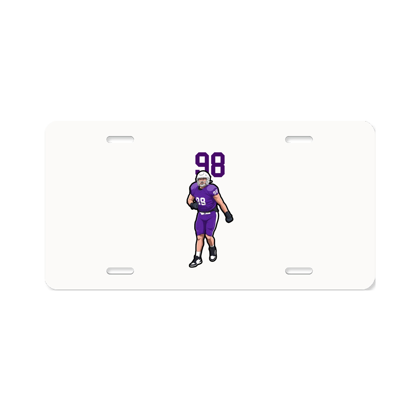 License Plate — Number Top in Classic