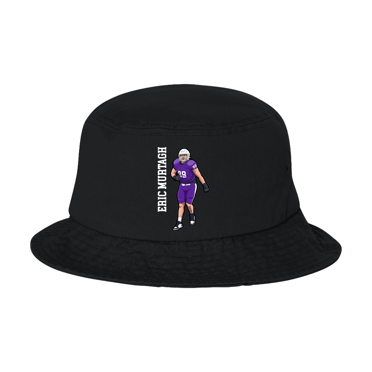 Bucket Cap — Name Vertical in Black