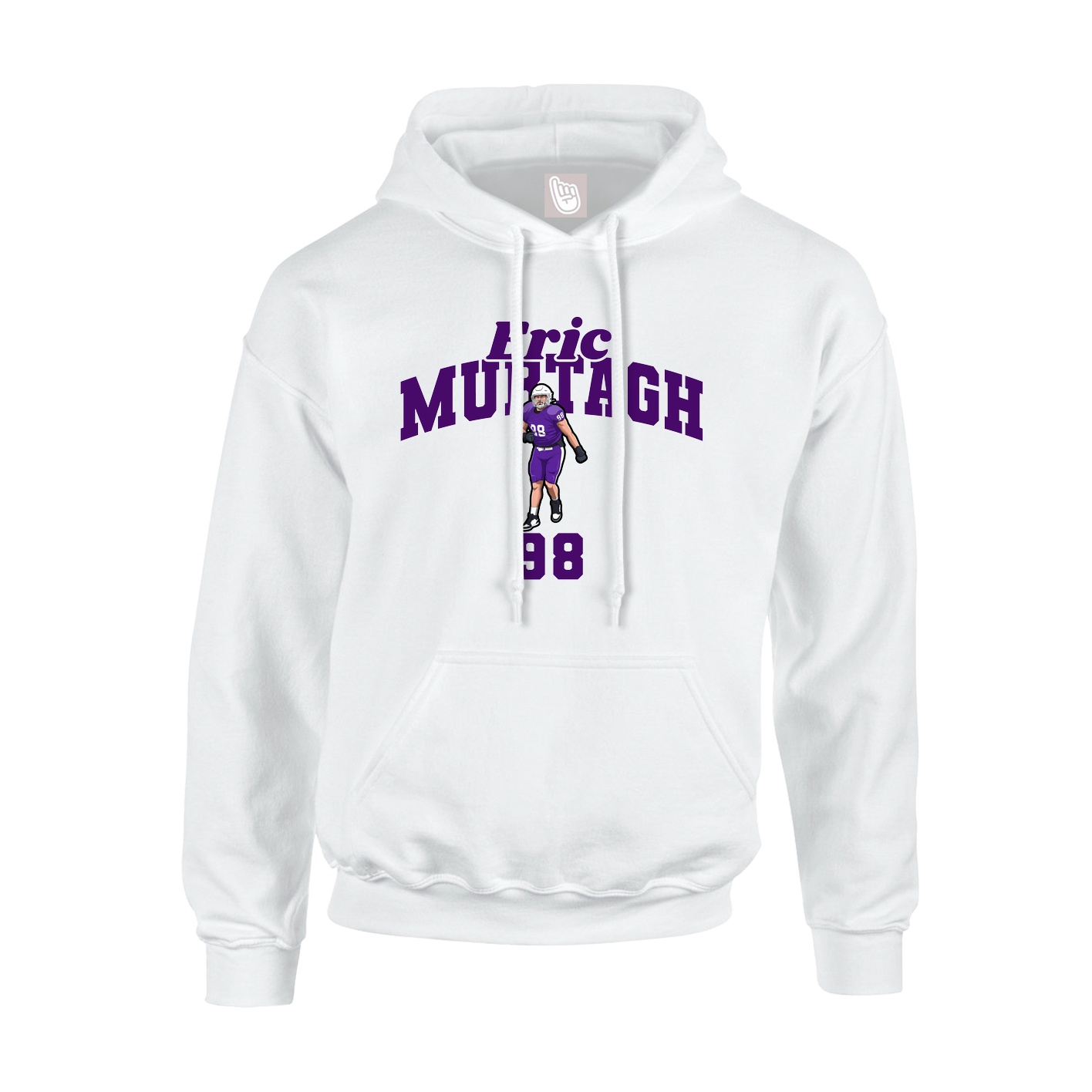 Hoodie — Signature Arch in White