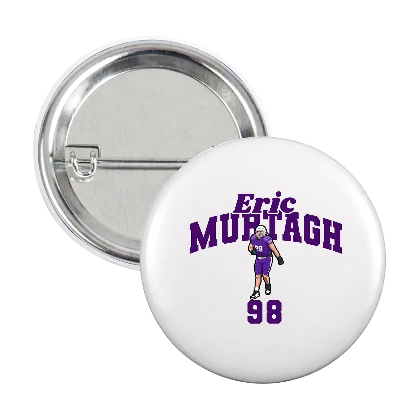 Game Day Button — Signature Arch in White