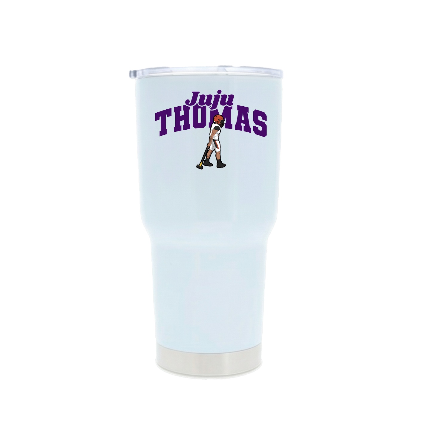 30oz Stainless Steel Tumbler — Signature Arch in White