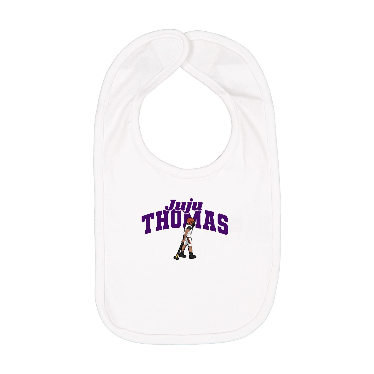 Infant Bib — Signature Arch in White