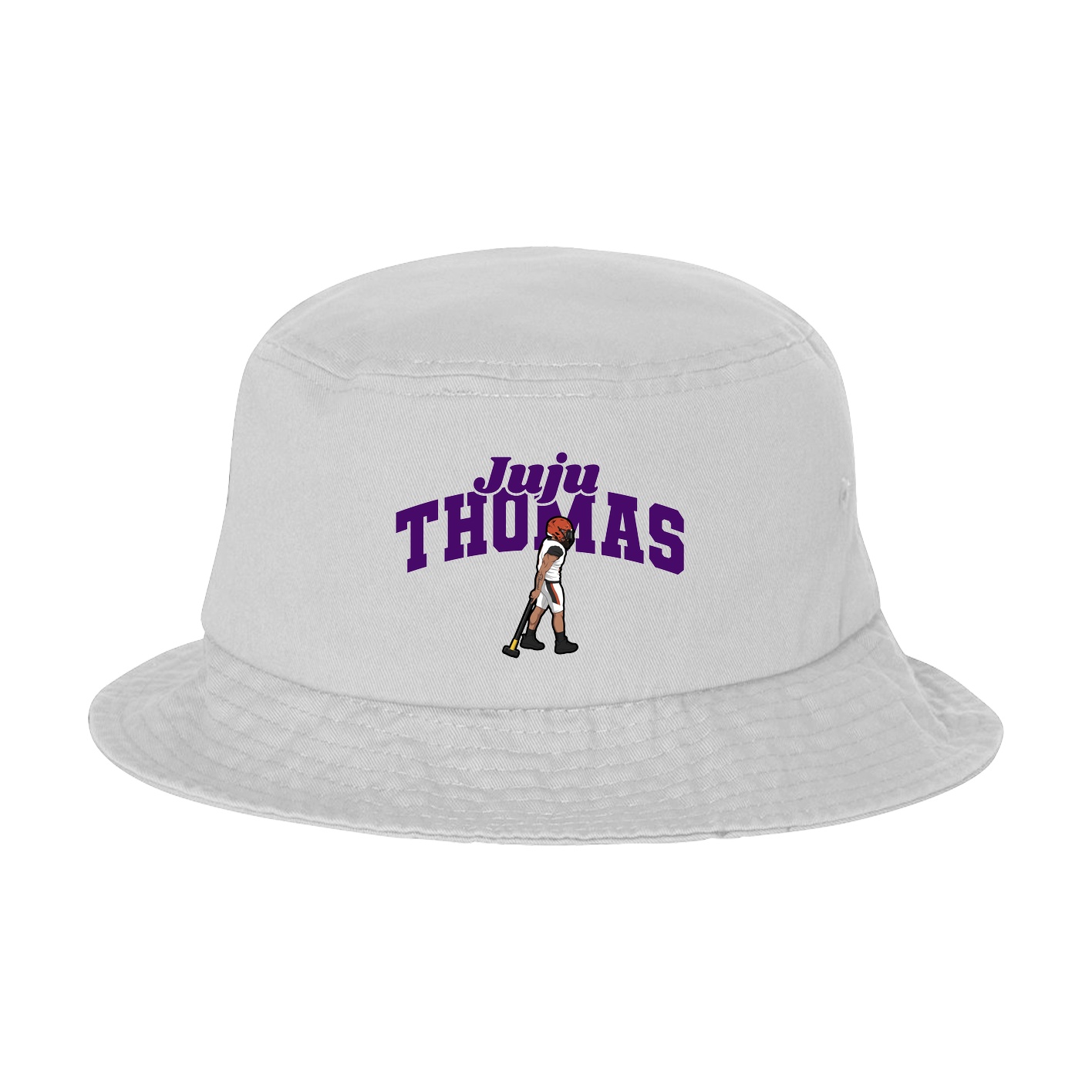 Bucket Cap — Signature Arch in White