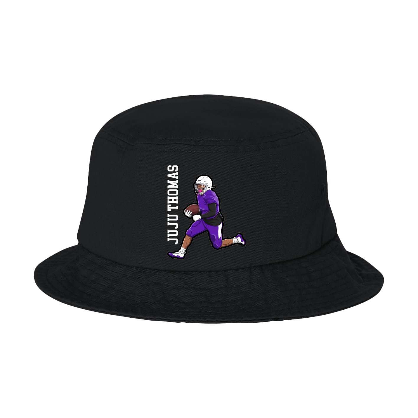 Bucket Cap — Name Vertical in Black