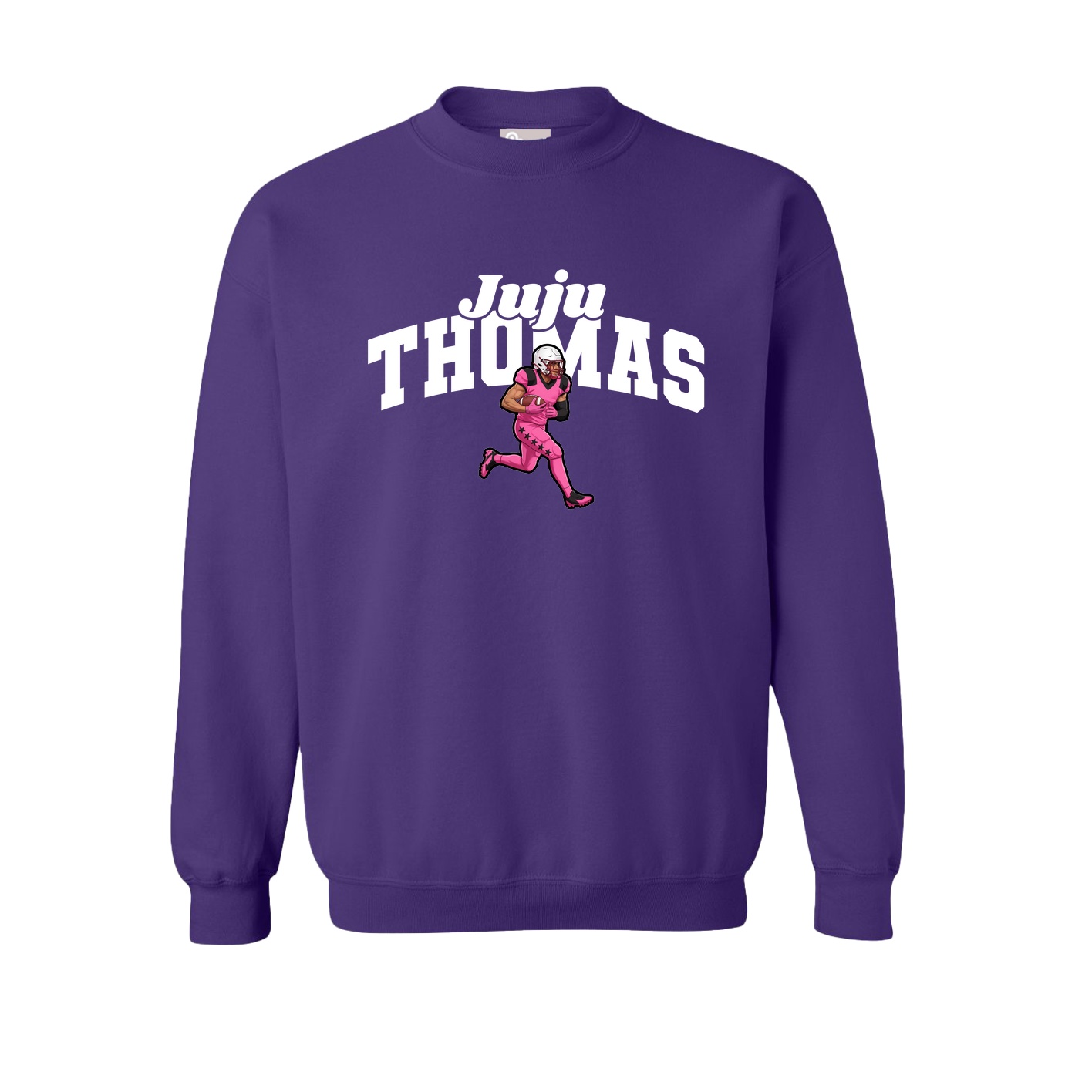 Fleece Crew — Signature Arch in Purple