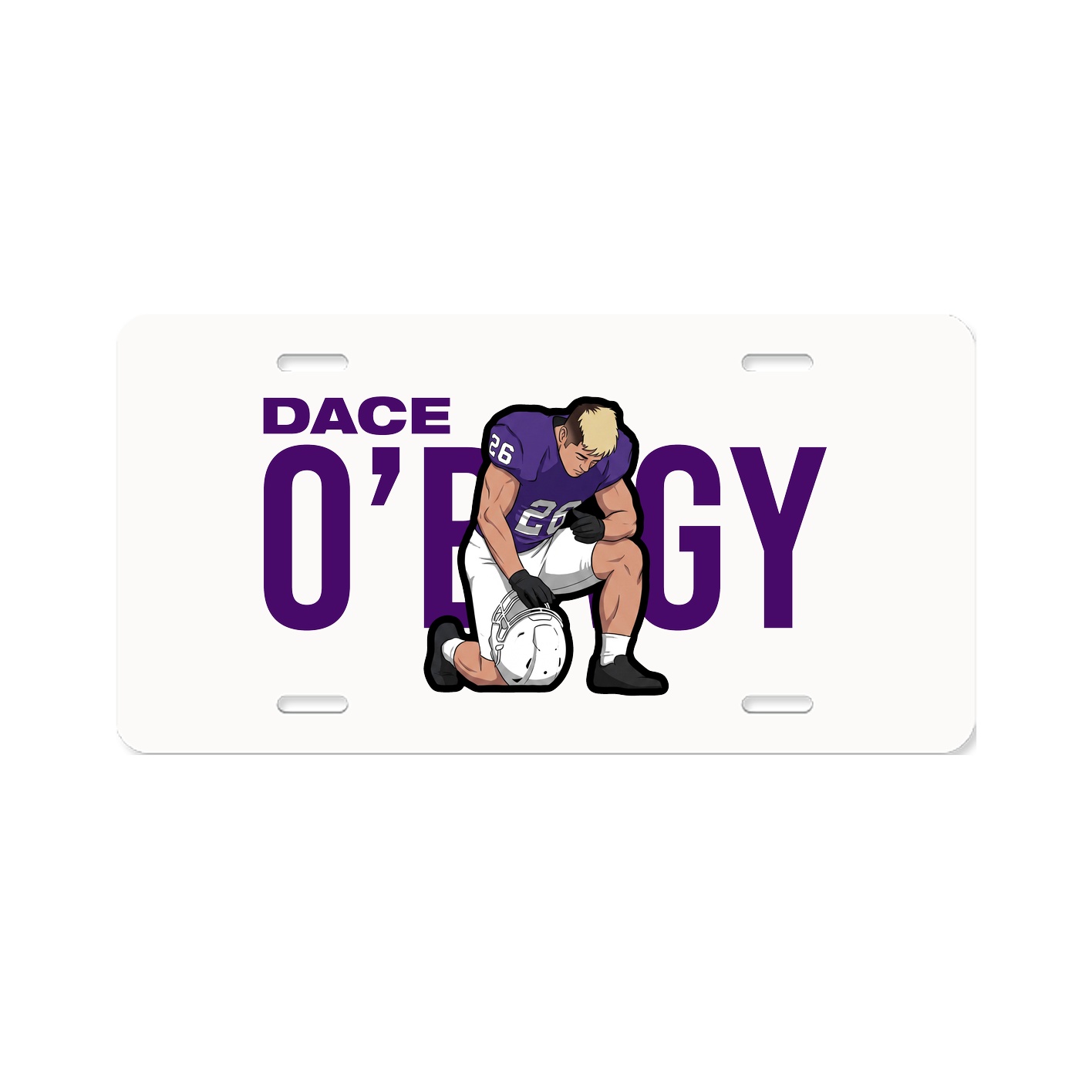 License Plate — Player Name in Classic