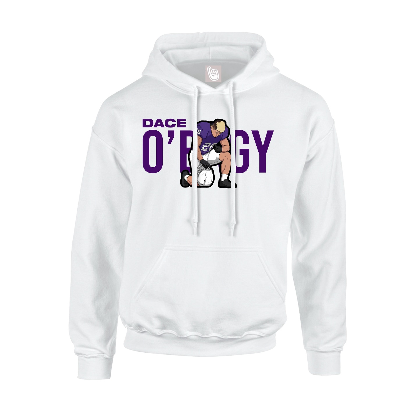 Youth Hoodie — Player Name in White