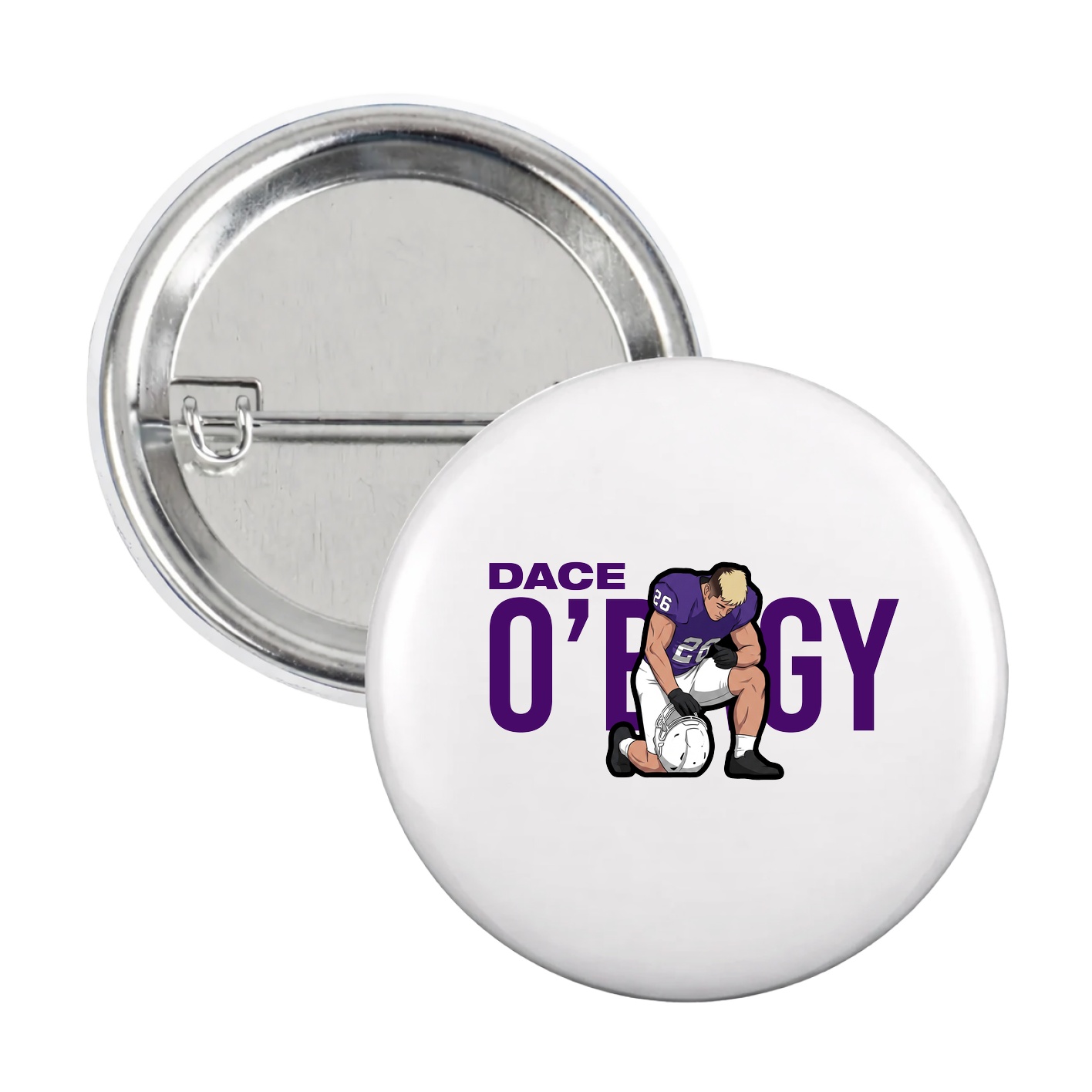 Game Day Button — Player Name in White