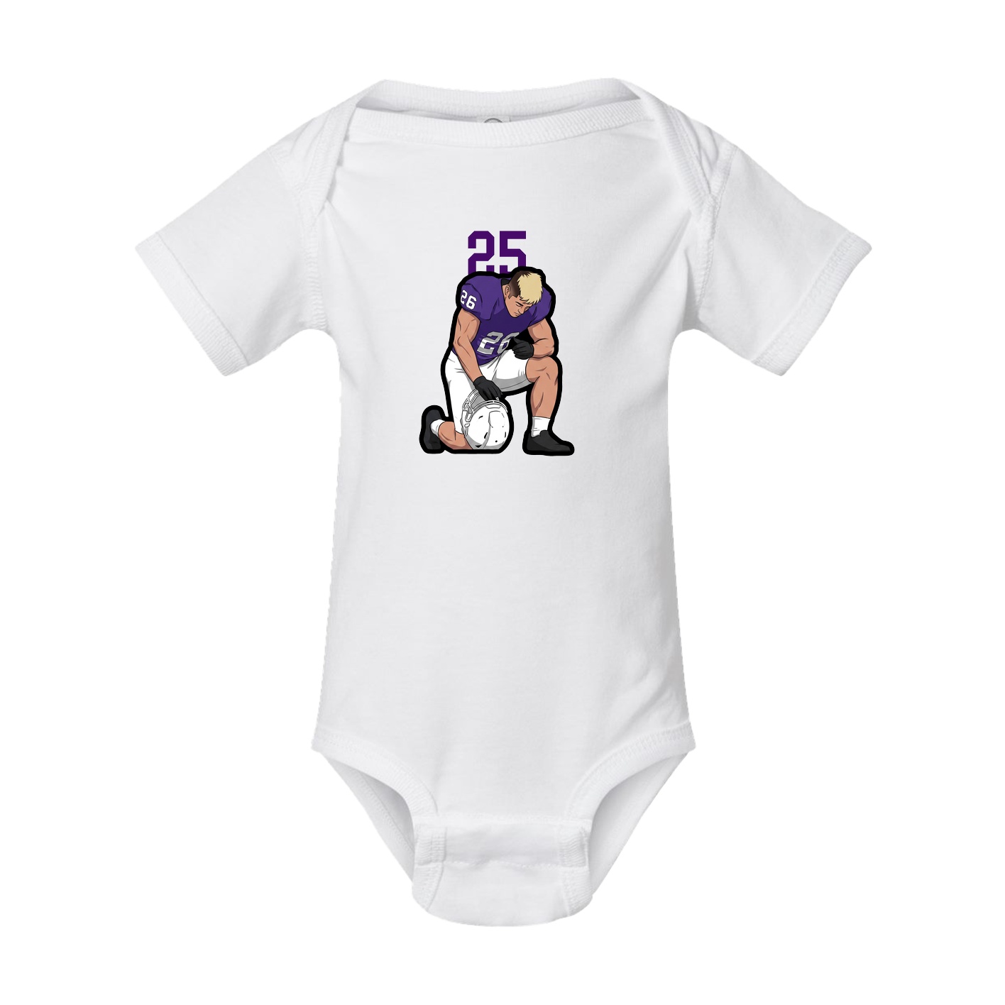Baby Onesie — Number Top in White
