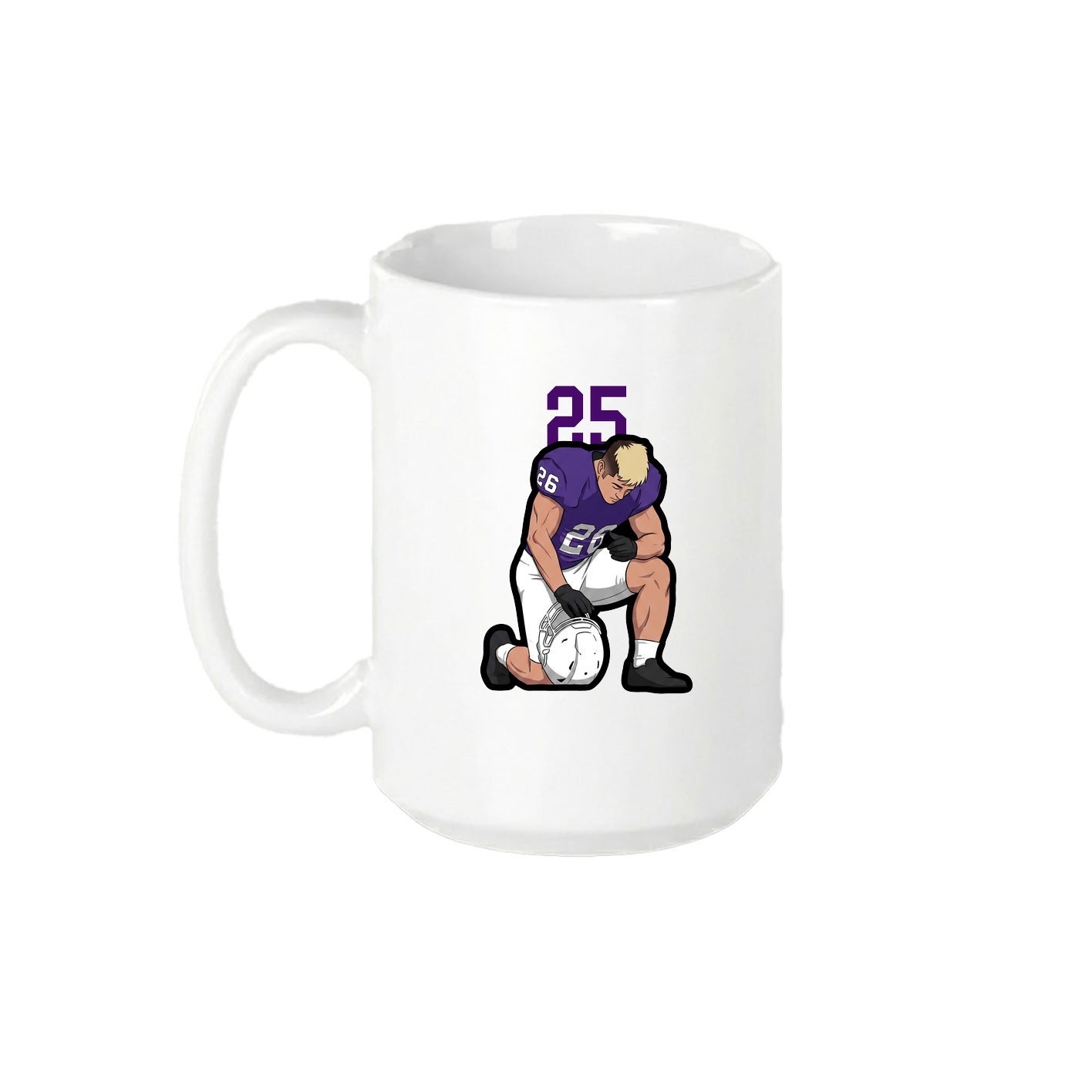 15oz Coffee Mug — Number Top in White
