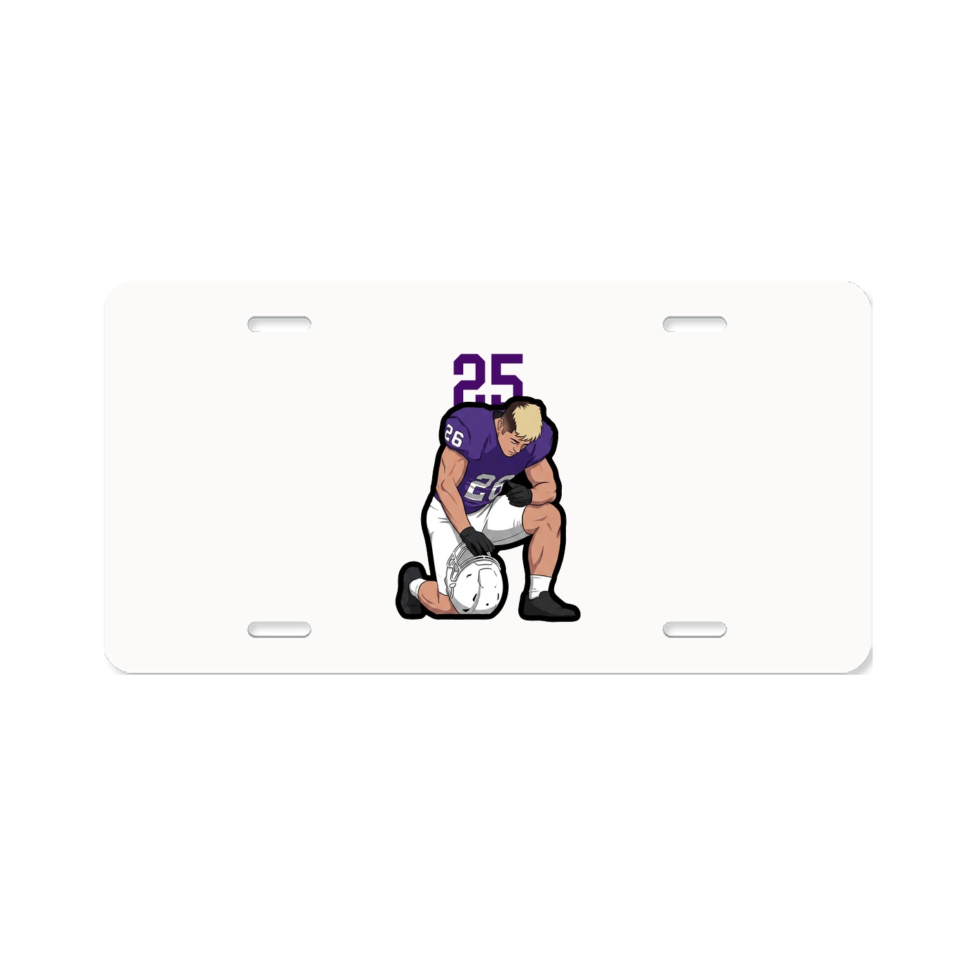 License Plate — Number Top in Classic