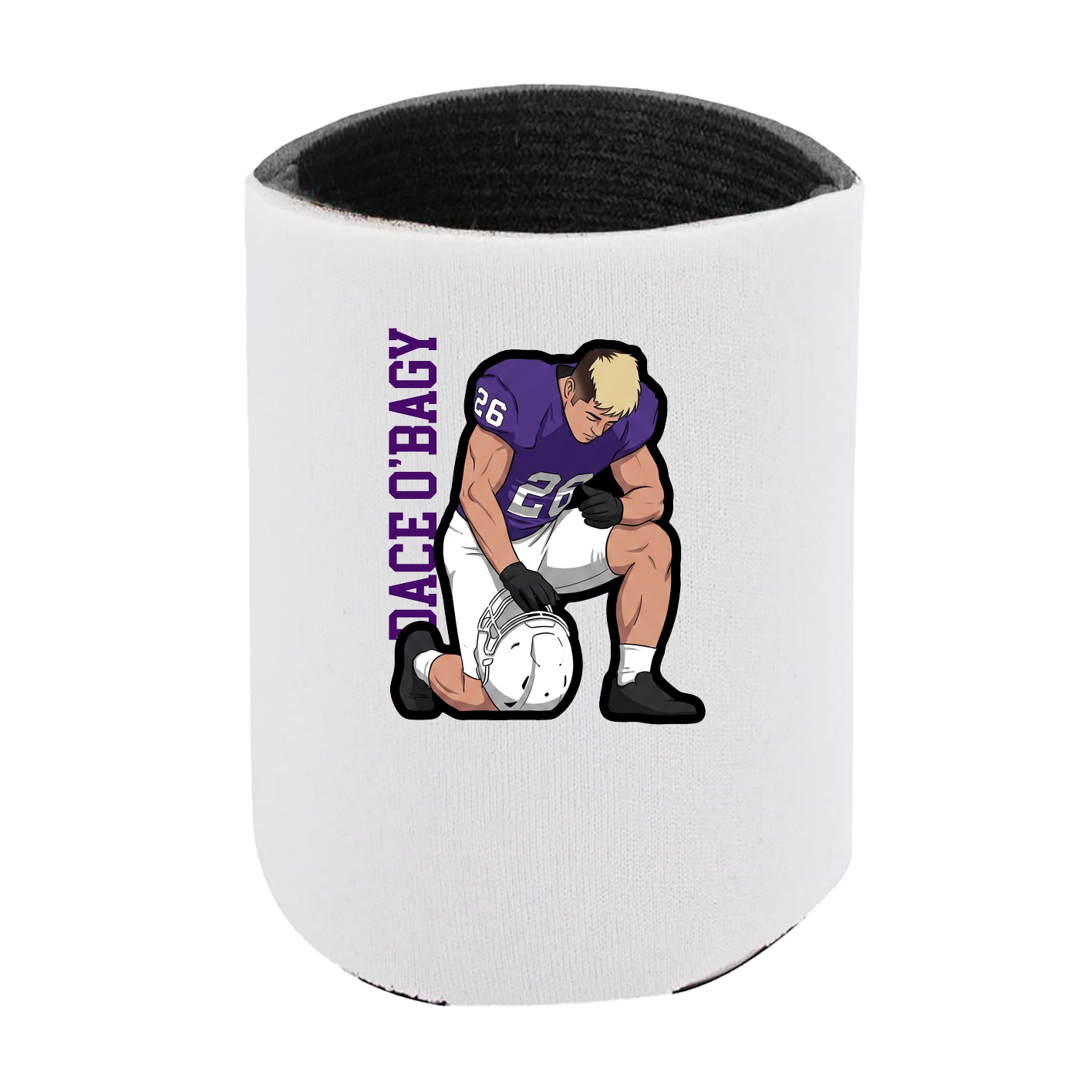 Can Holder — Name Vertical in White