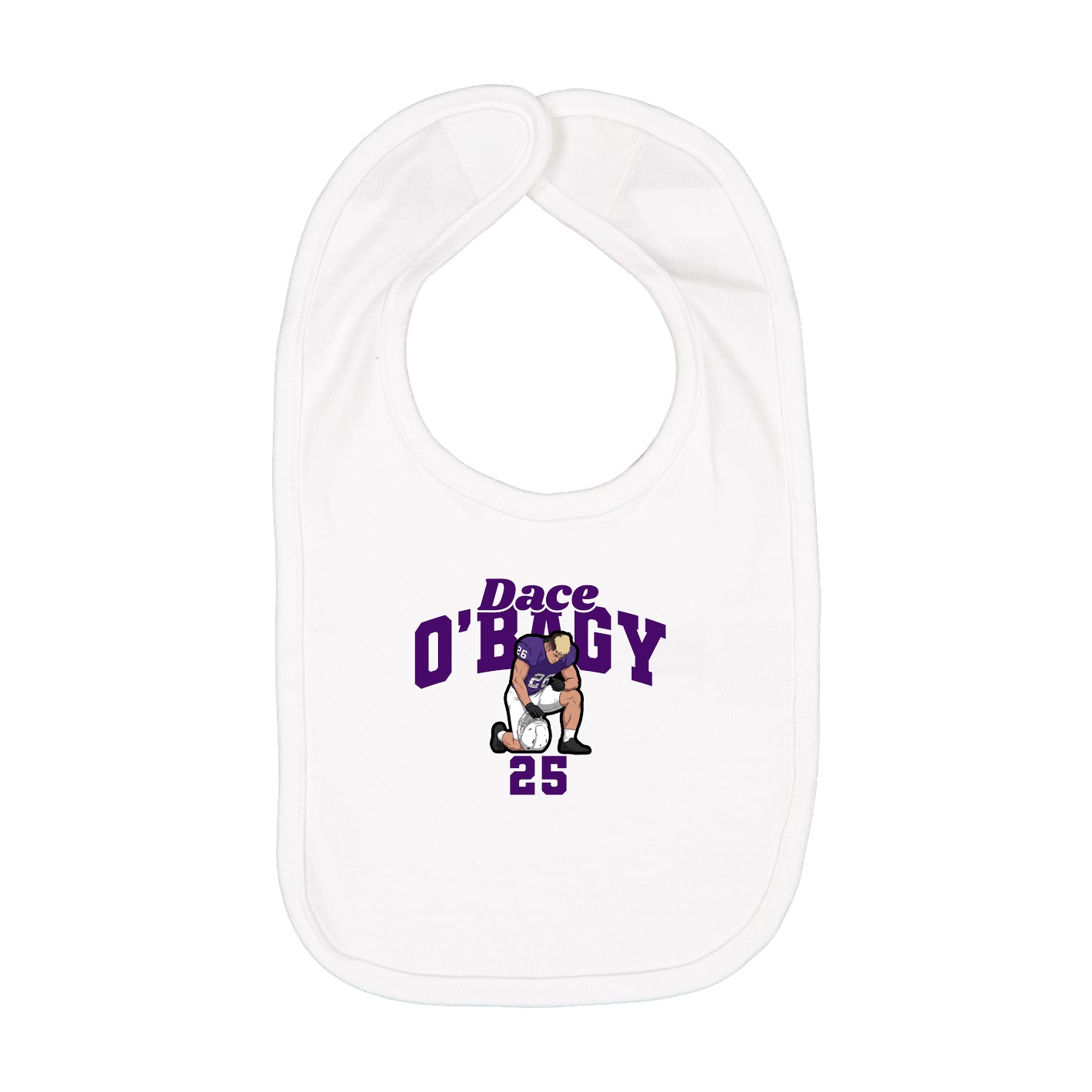 Infant Bib — Signature Arch in White