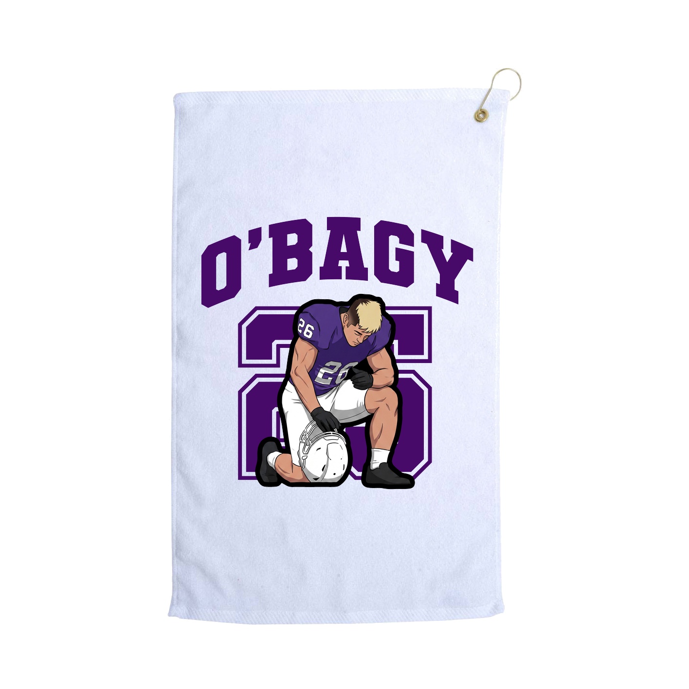 Golf Towel — Number in White