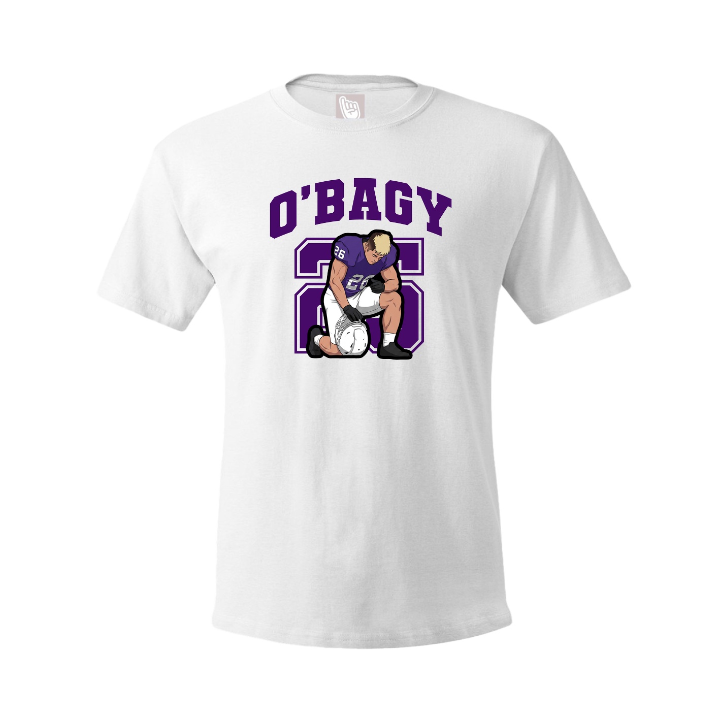 Youth Tee — Number in White
