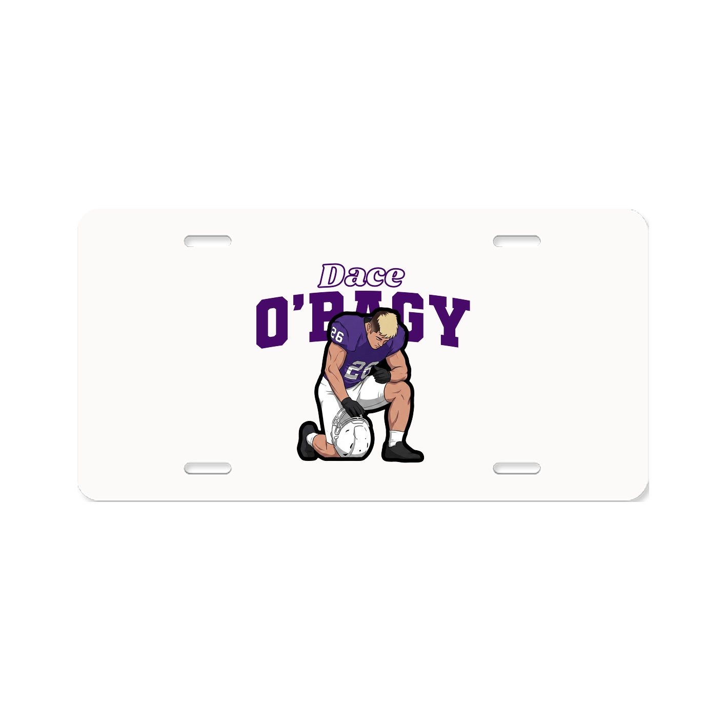 License Plate — Name Arch in Classic