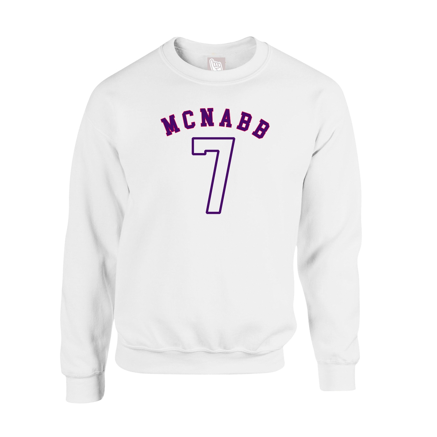Fleece Crew — Shirsey Arch in White