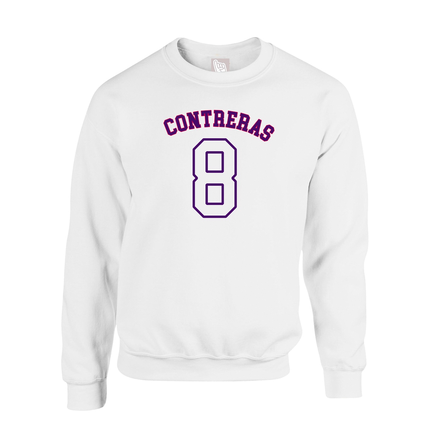 Fleece Crew — Shirsey Arch in White