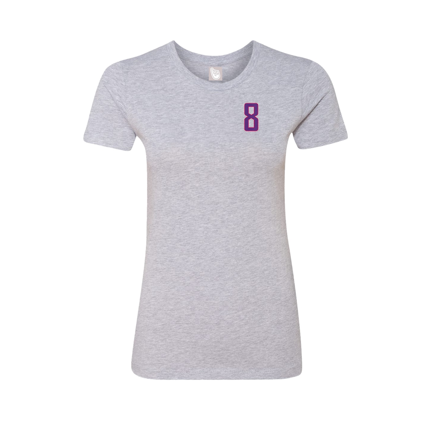 Fitted Women's Tee — Front Shirsy in Grey