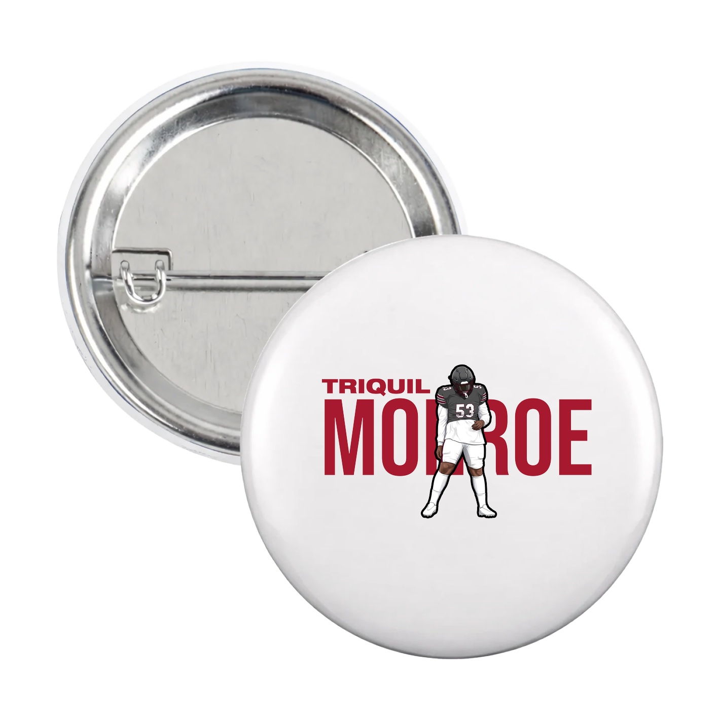 Game Day Button — Player Name in White