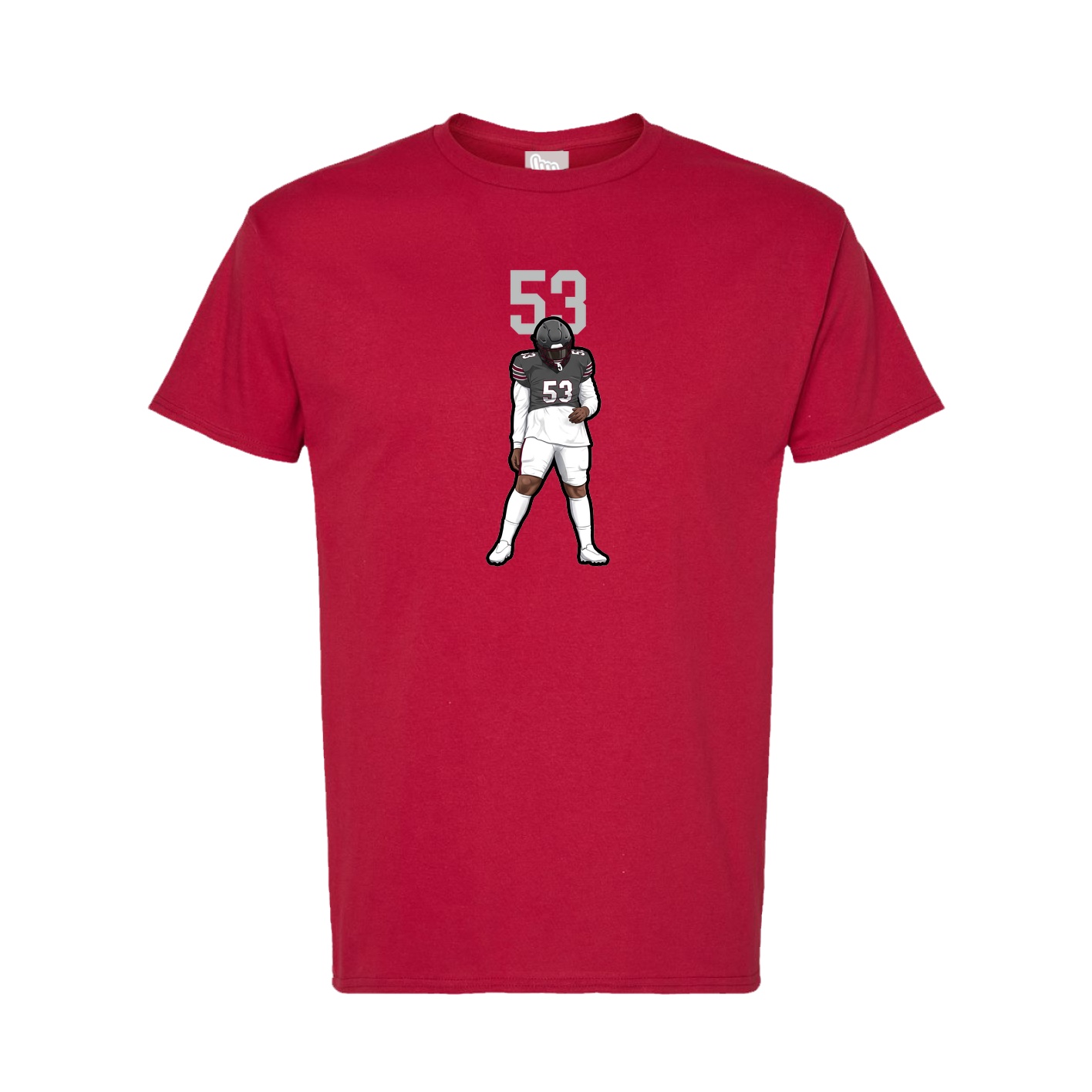 Tee — Number Top in Crimson