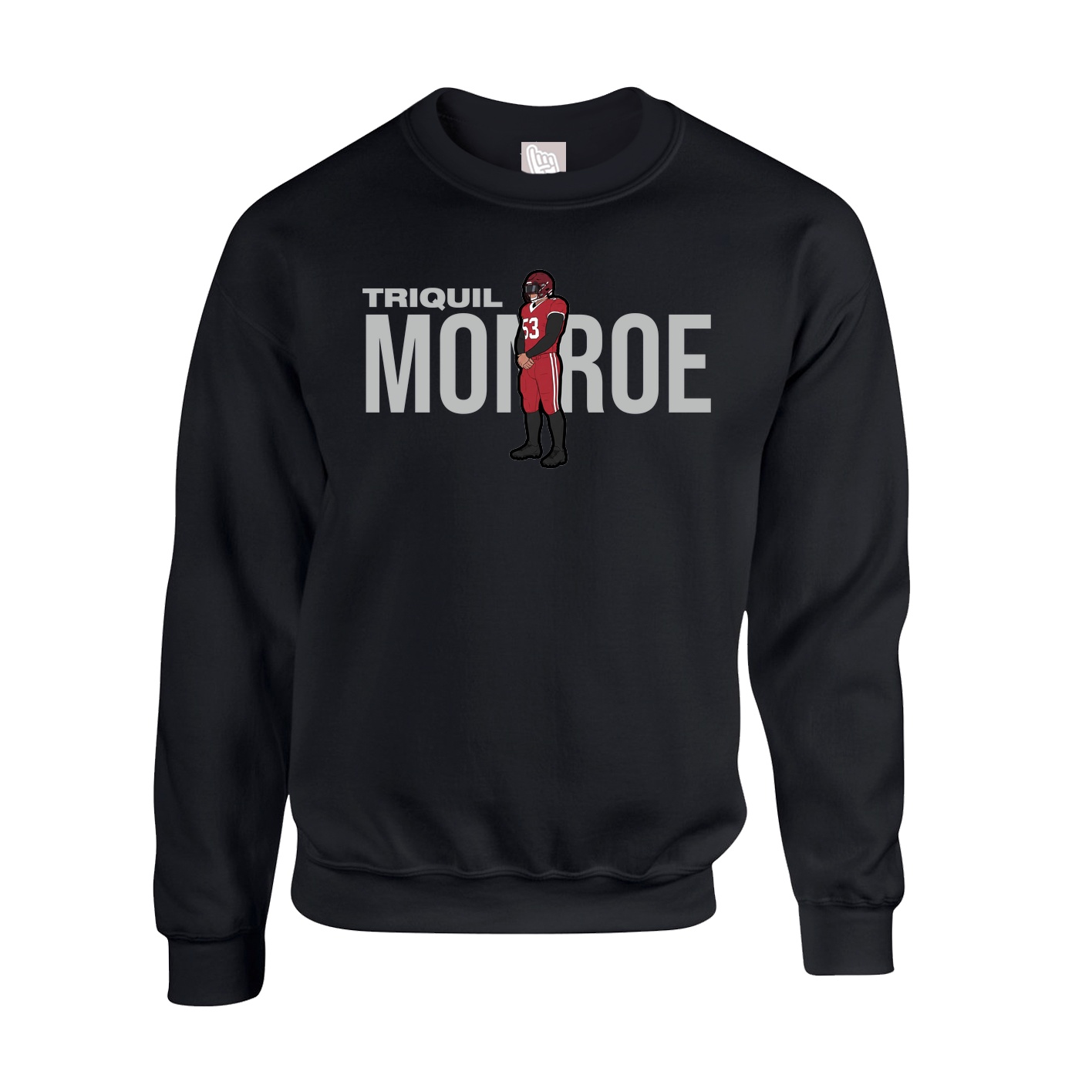 Fleece Crew — Player Name in Black
