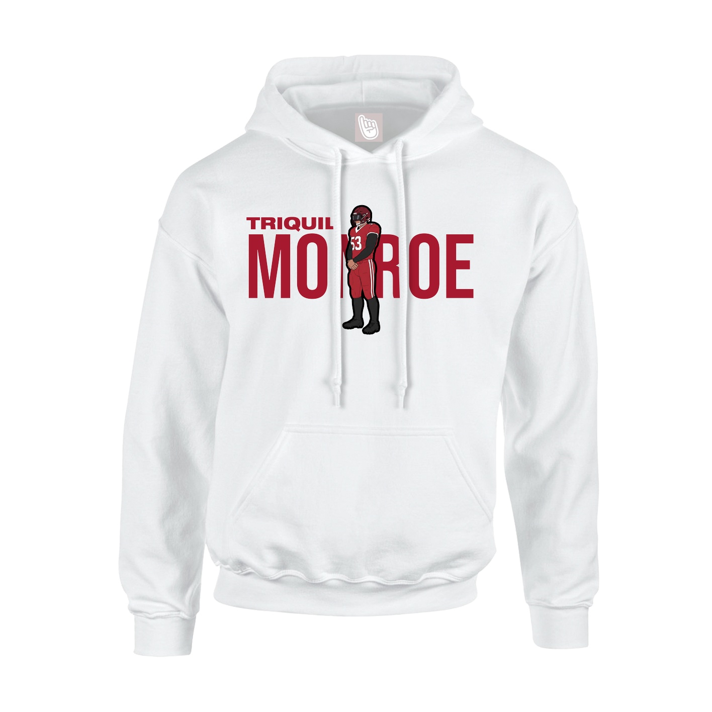 Youth Hoodie — Player Name in White