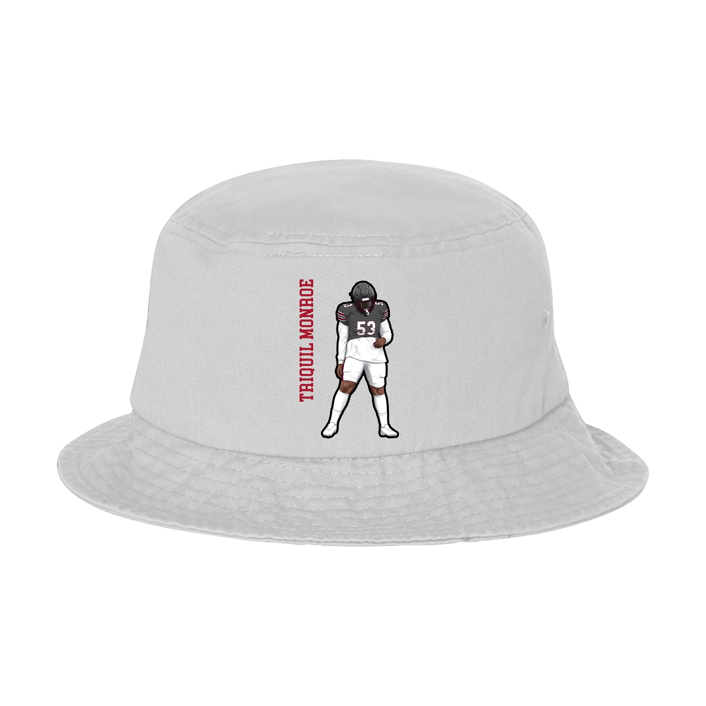 Bucket Cap — Name Vertical in White