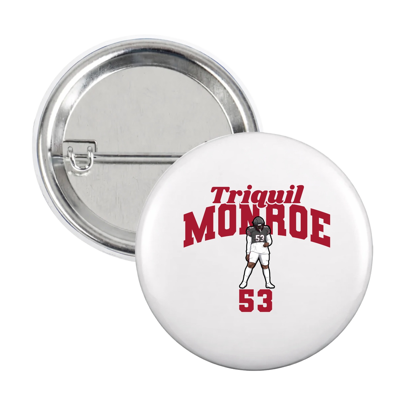 Game Day Button — Signature Arch in White