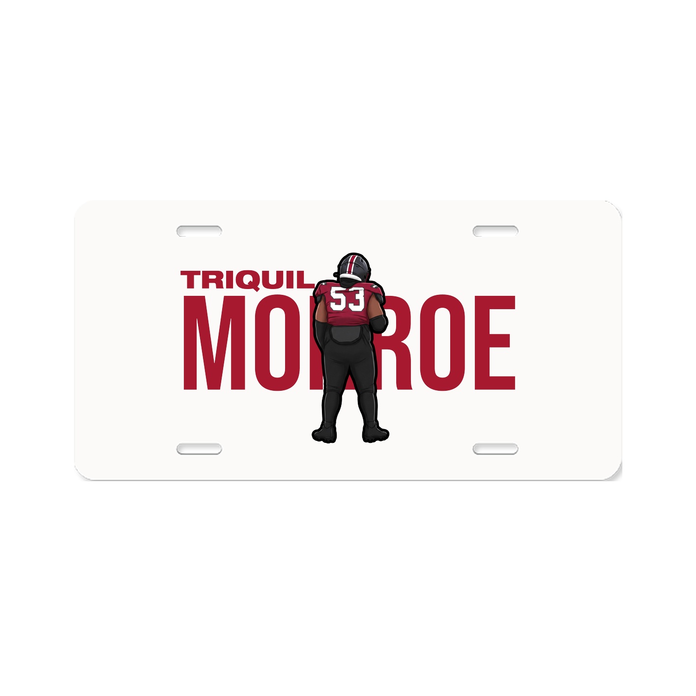 License Plate — Player Name in Classic