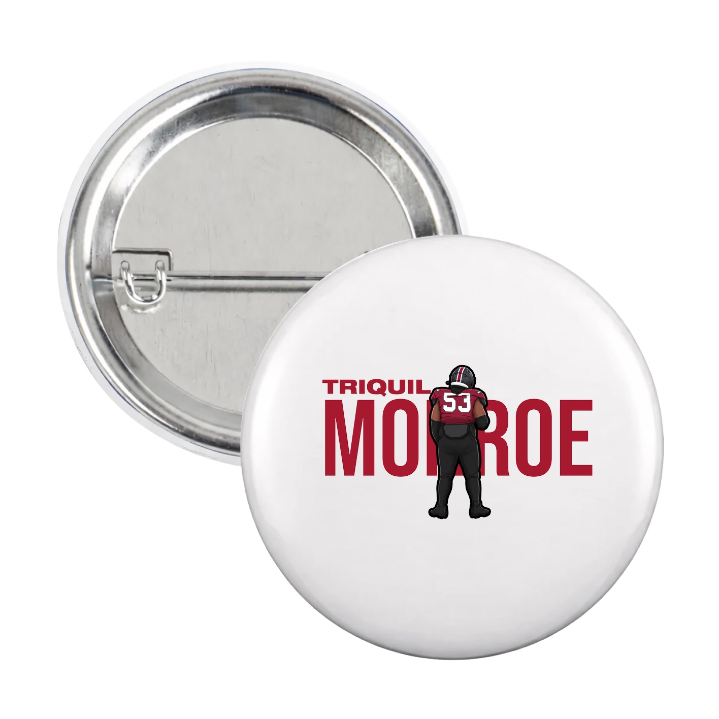 Game Day Button — Player Name in White