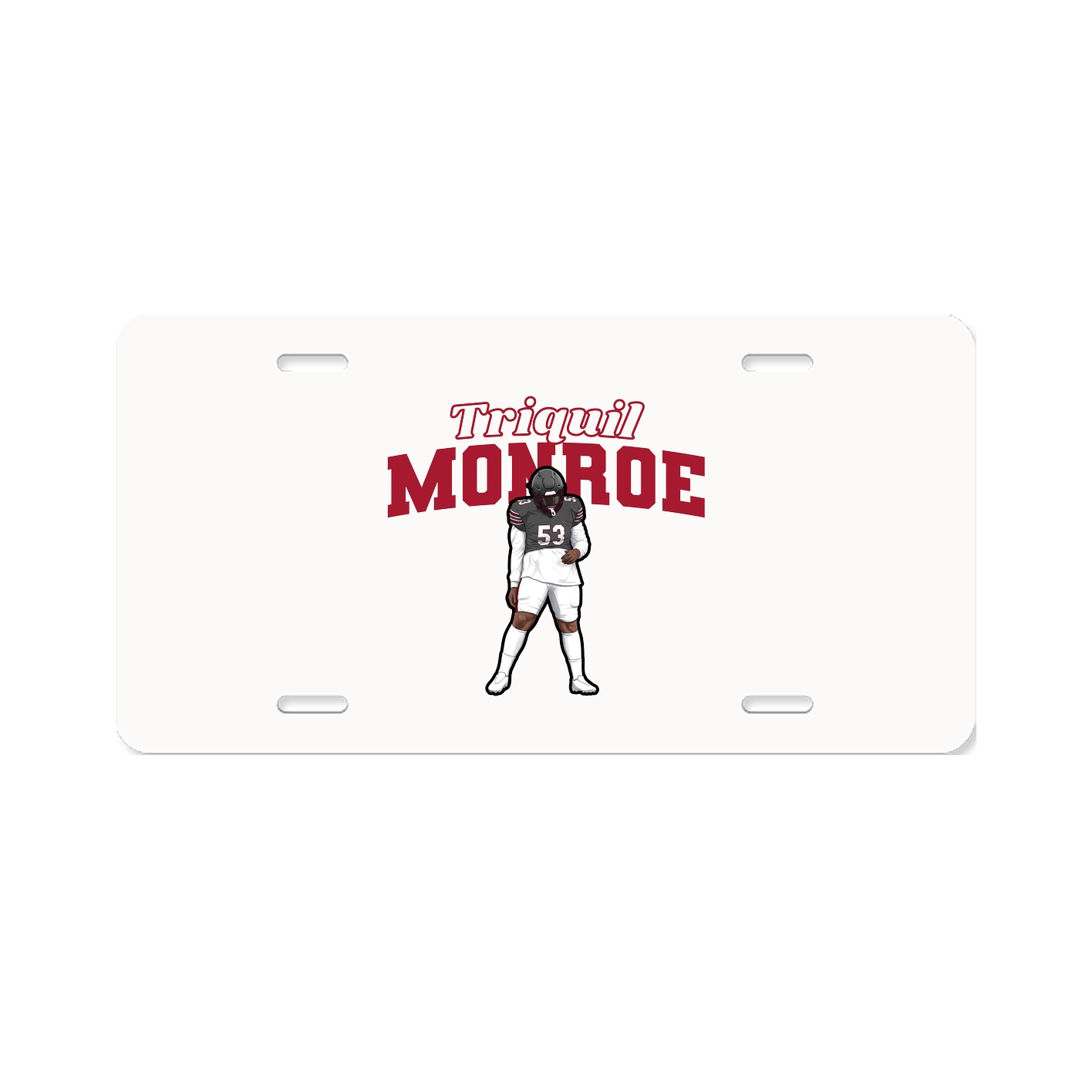 License Plate — Name Arch in Classic