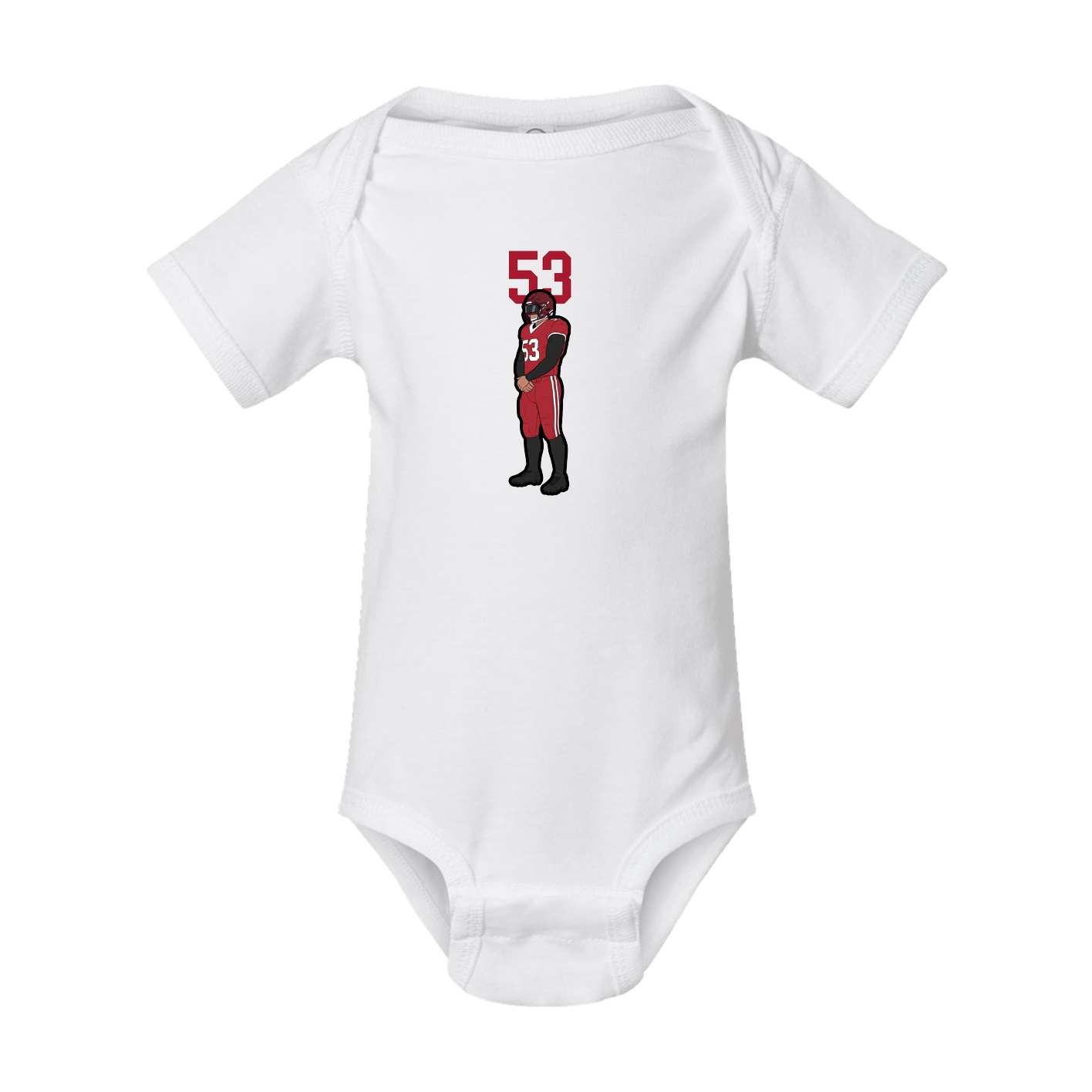 Baby Onesie — Number Top in White