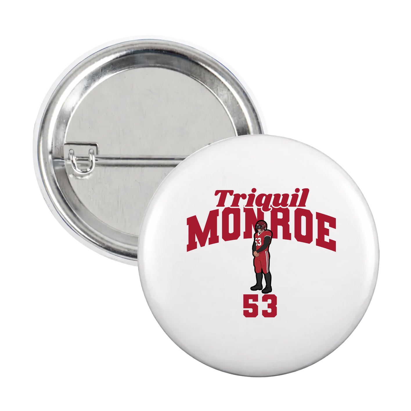 Game Day Button — Signature Arch in White