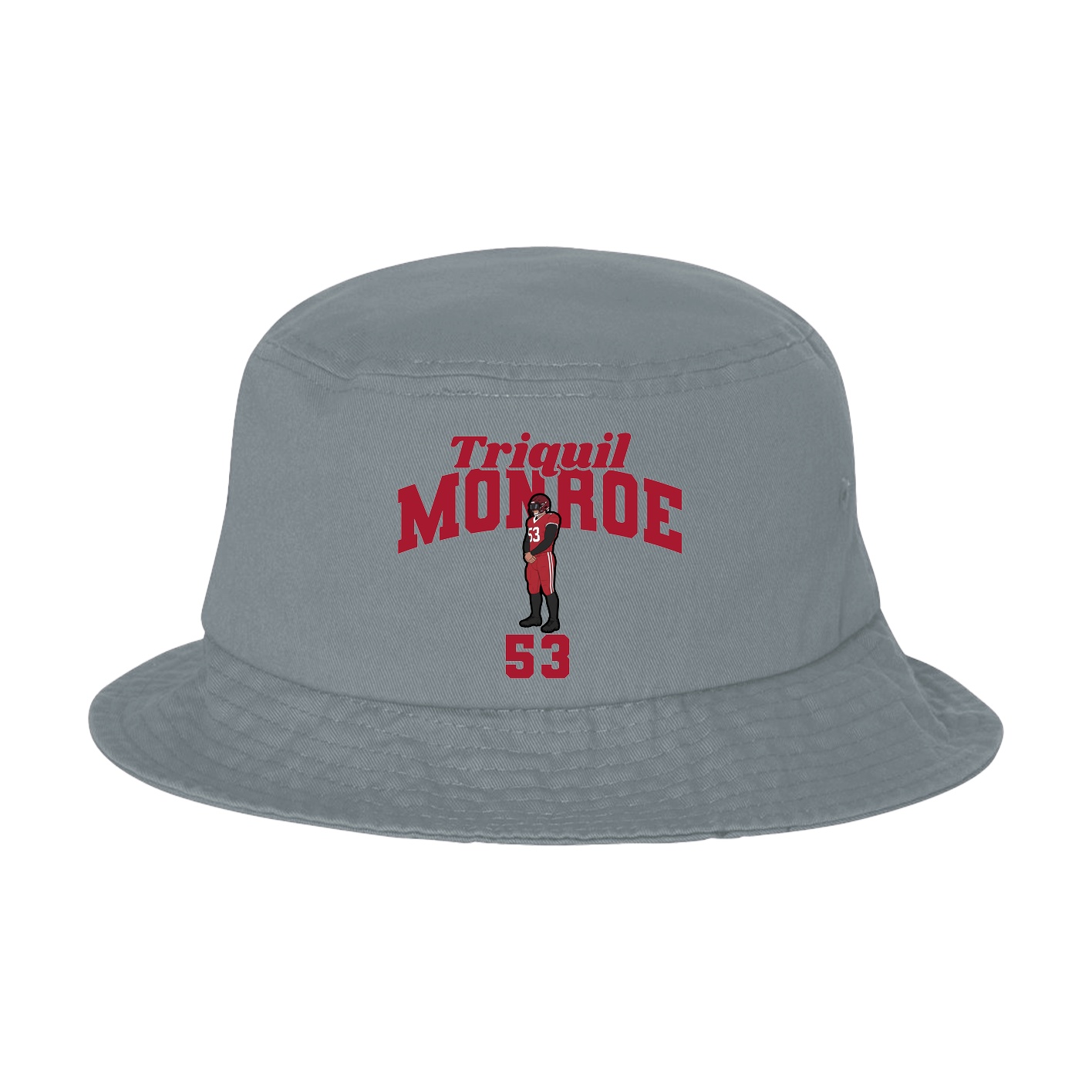 Bucket Cap — Signature Arch in Grey