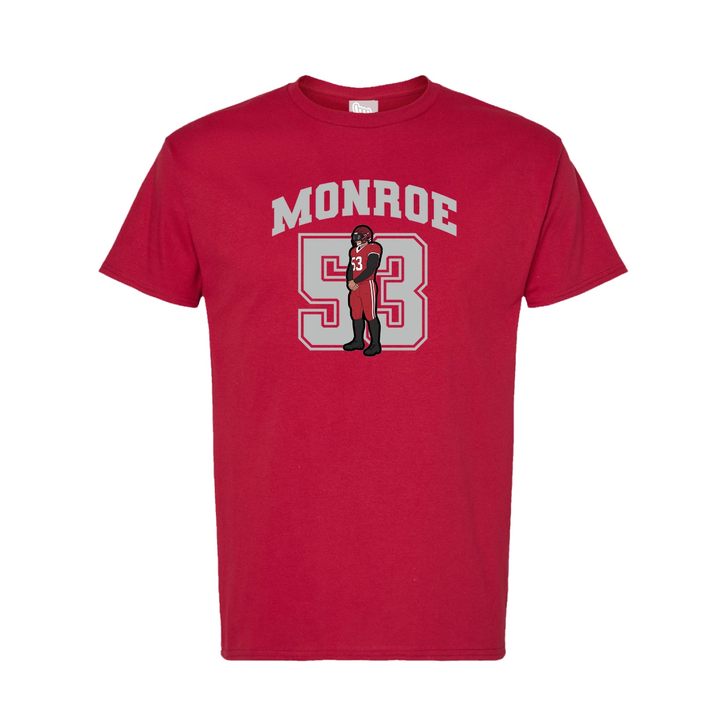 Tee — Number in Crimson