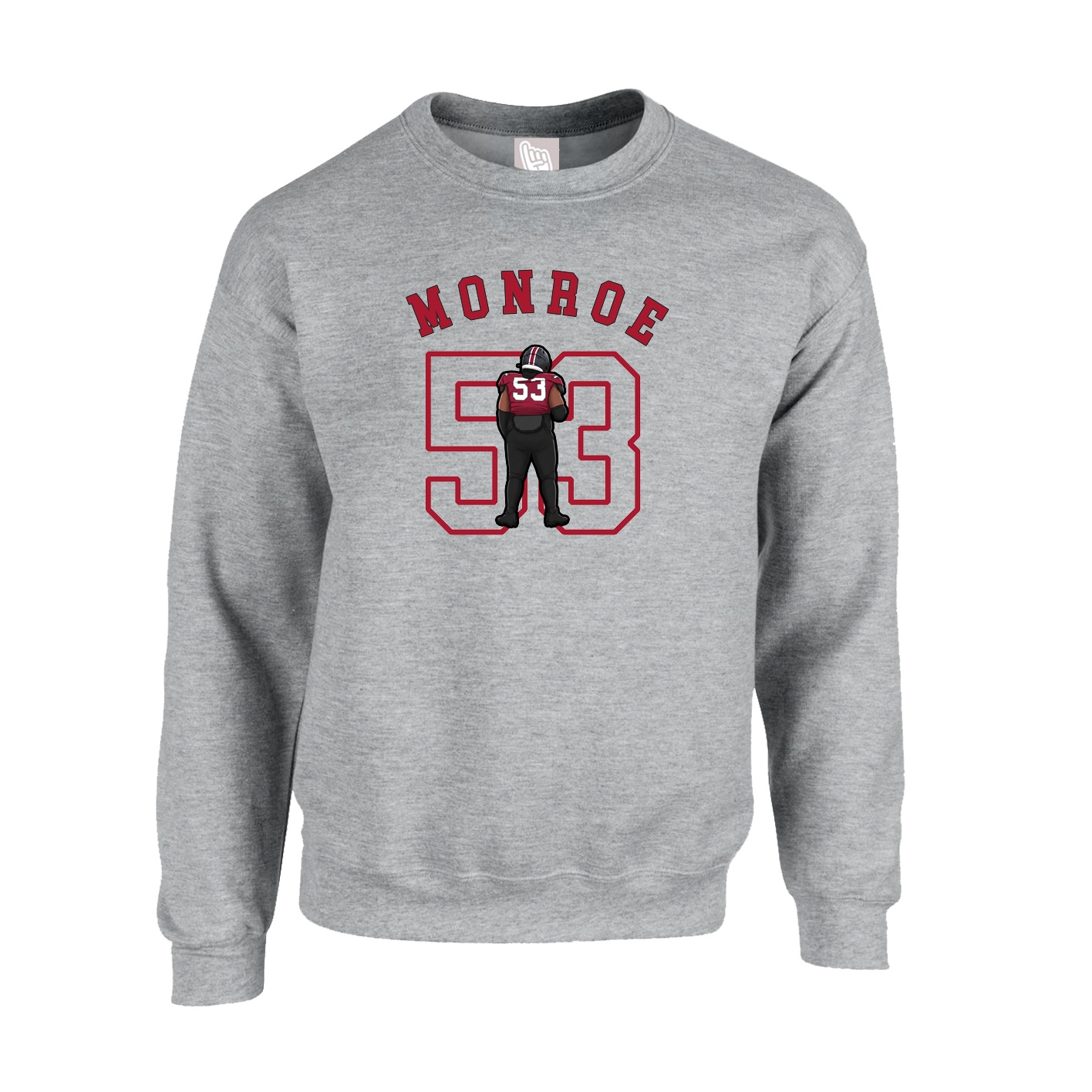 Fleece Crew — Shirsey Arch in Grey