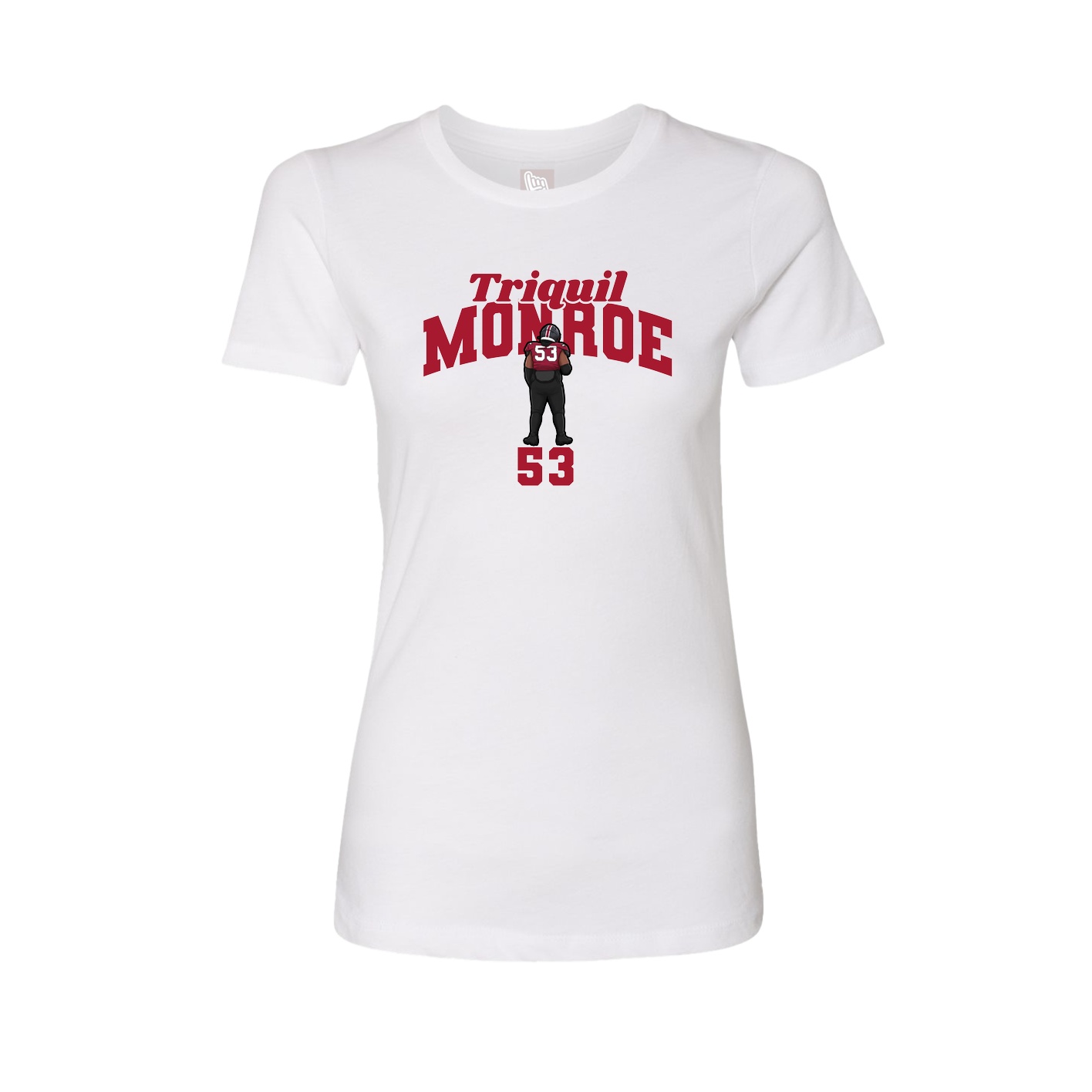 Womens Tee — Signature Arch in White