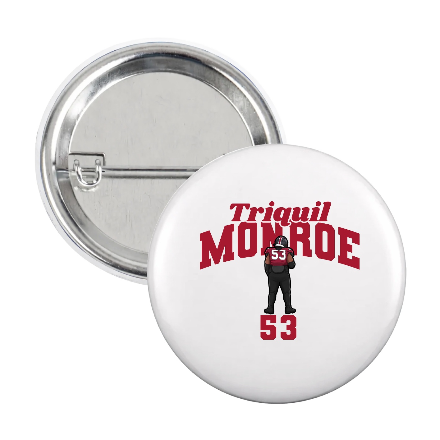 Game Day Button — Signature Arch in White