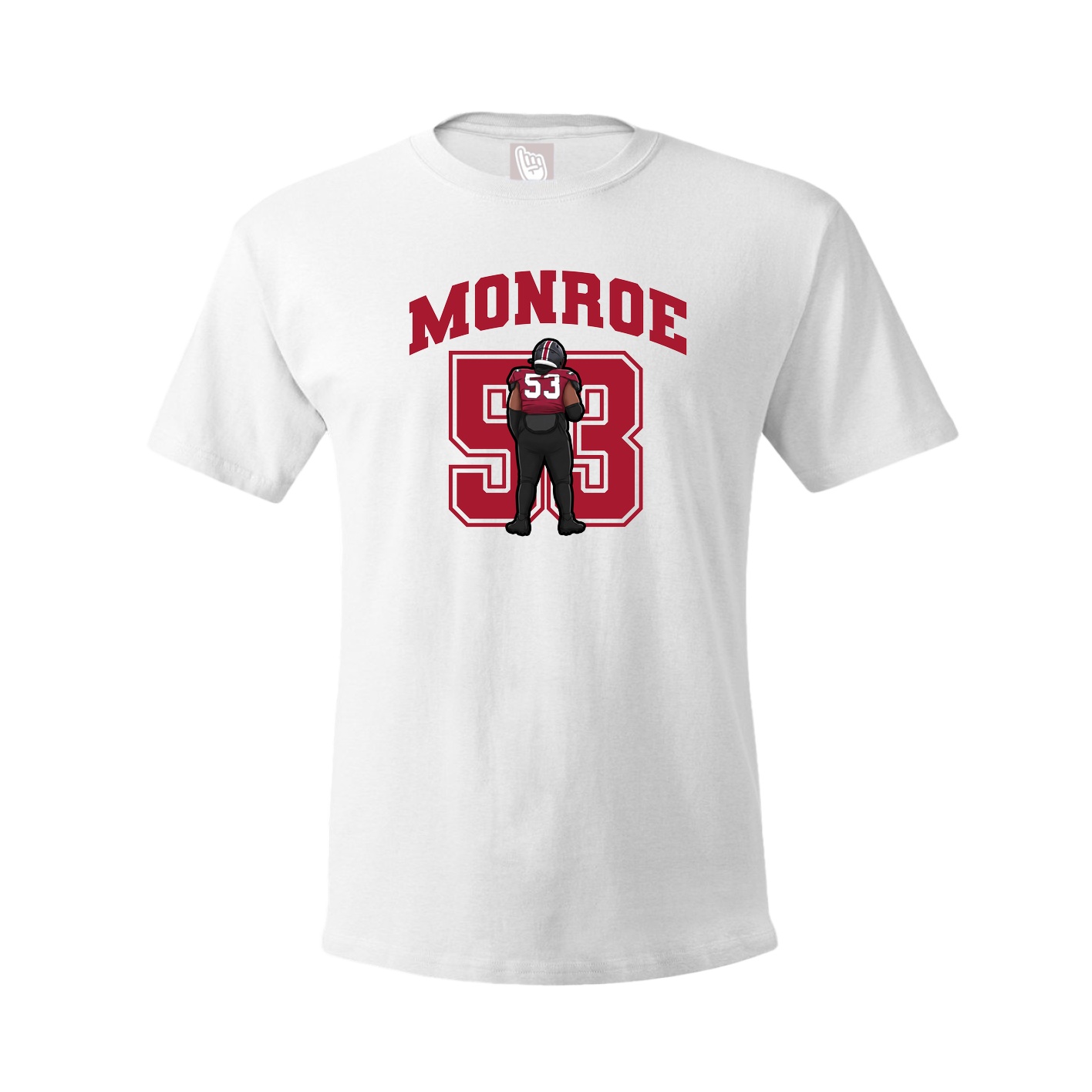 Youth Tee — Number in White