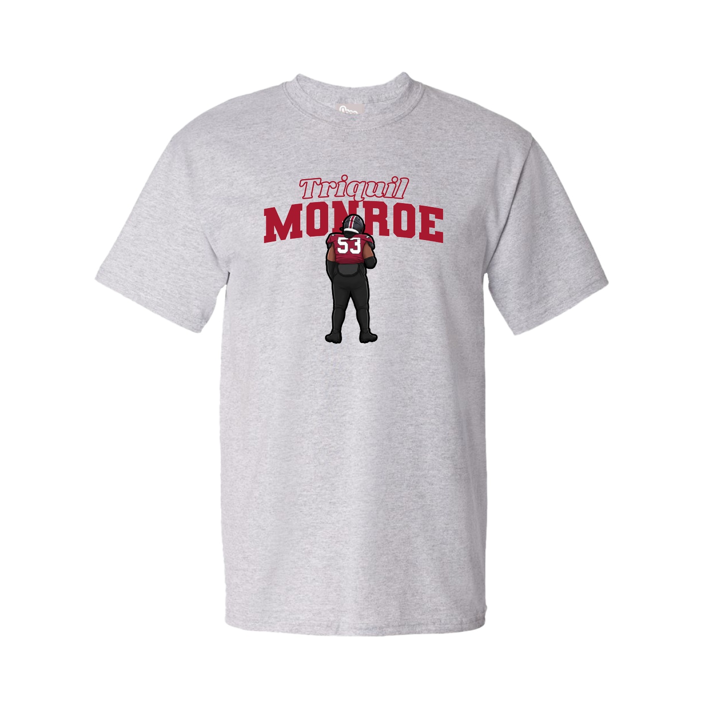 Youth Tee — Name Arch in Grey