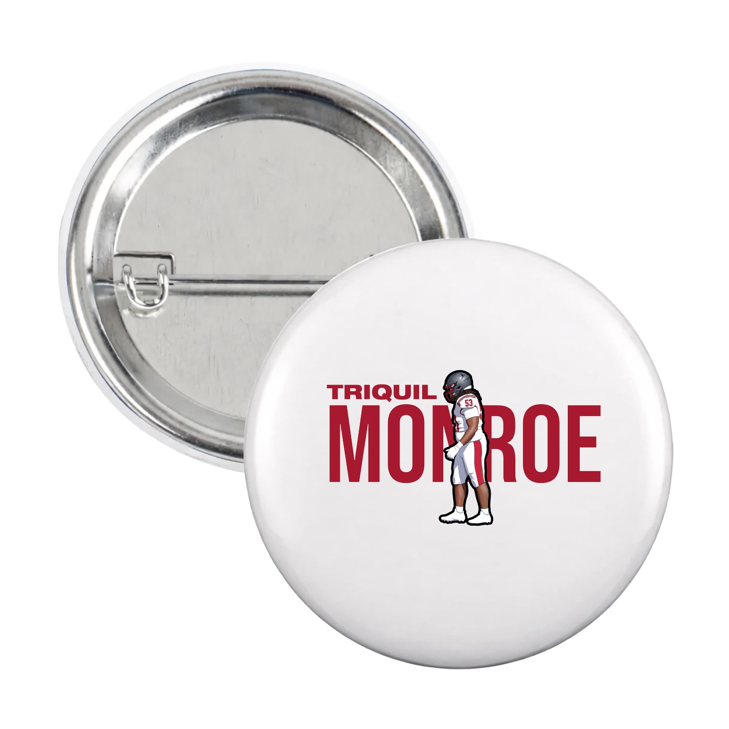 Game Day Button — Player Name in White