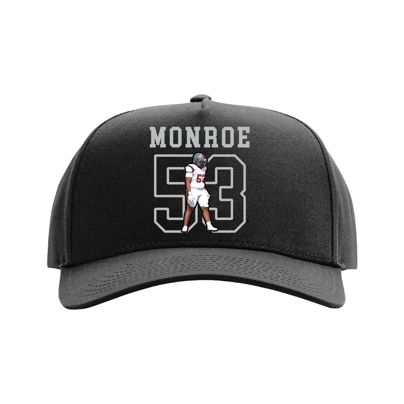 Full Fabric Five-Panel Champ Cap — Shirsey in Black