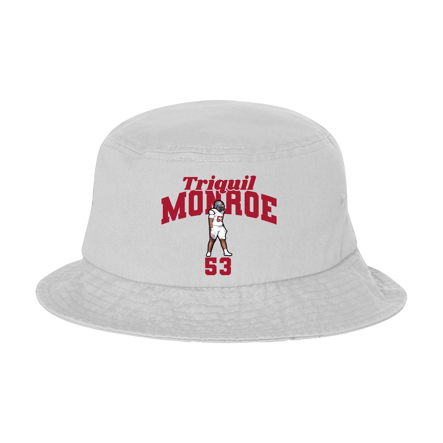 Bucket Cap — Signature Arch in White