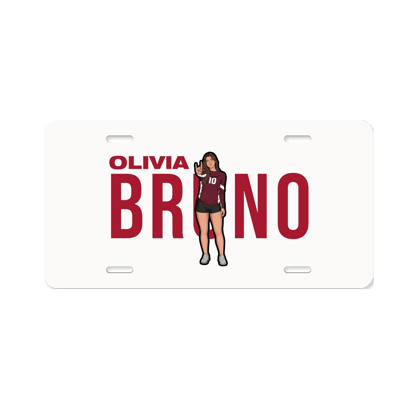 License Plate — Player Name in Classic