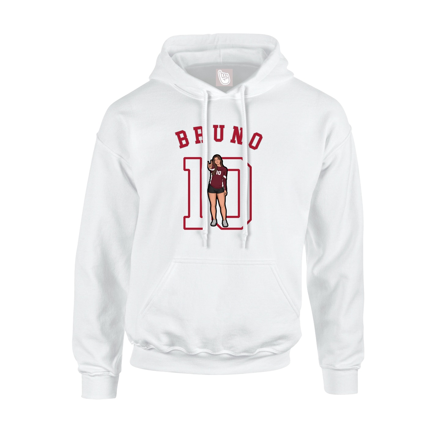 Hoodie — Shirsey Arch in White