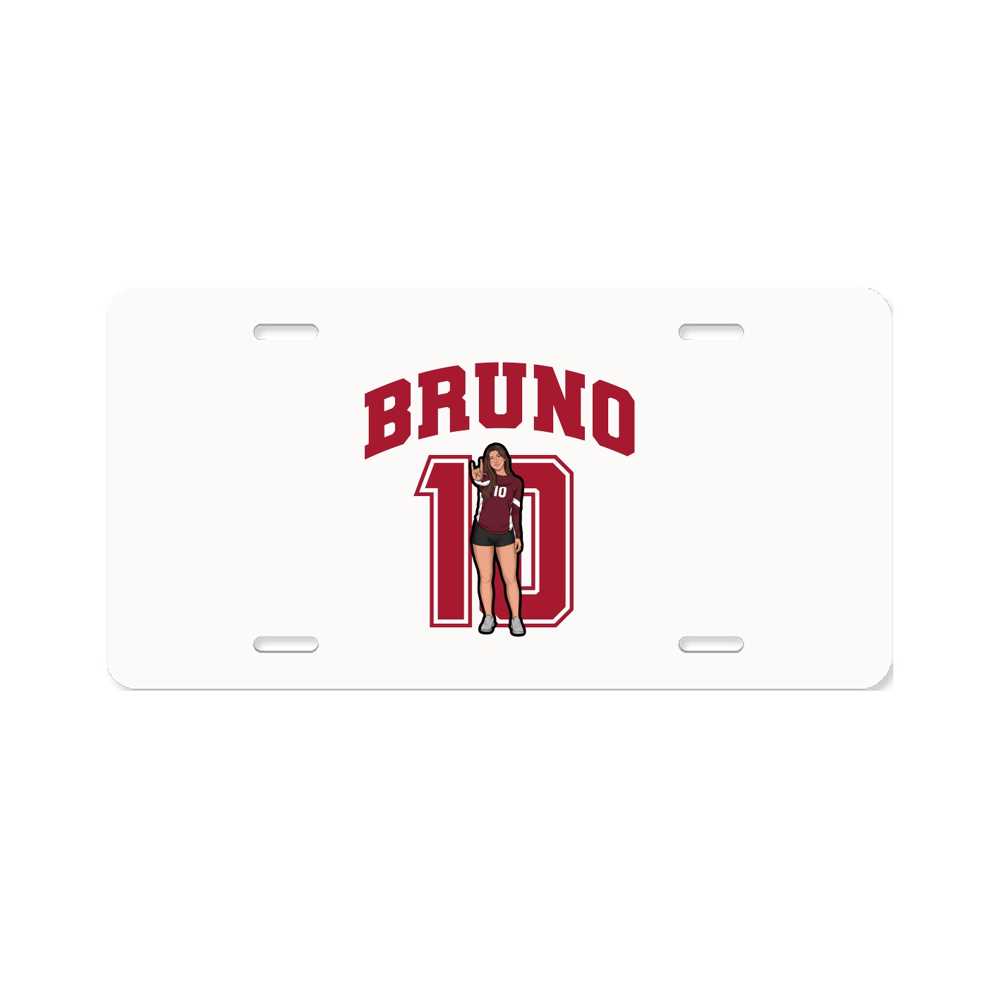 License Plate — Number in Classic