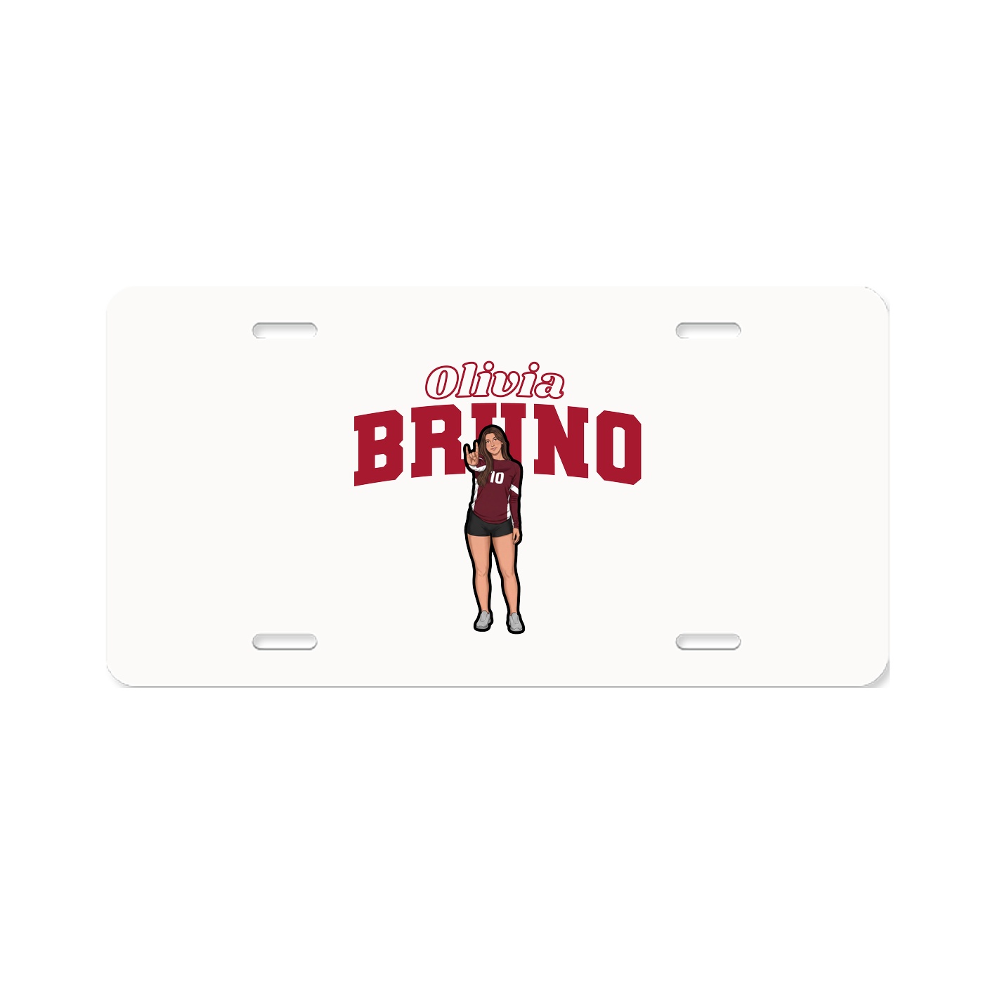 License Plate — Name Arch in Classic
