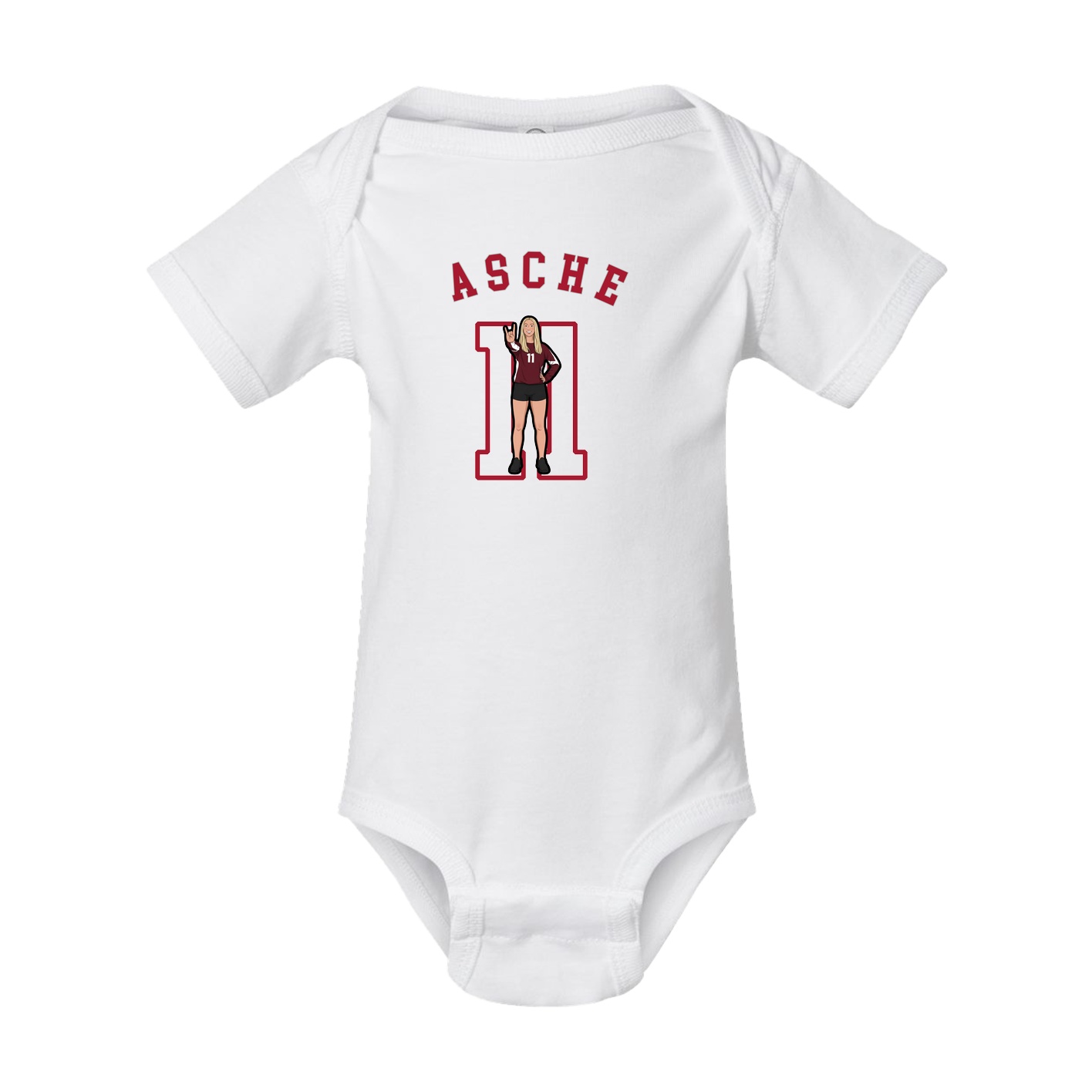 Baby Onesie — Shirsey Arch in White
