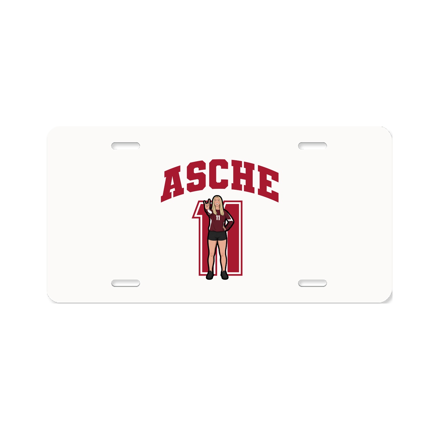 License Plate — Number in Classic